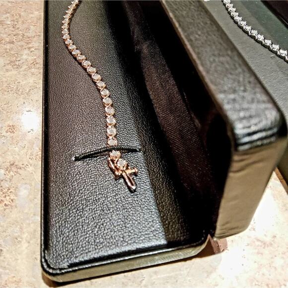 TENNIS BRACELETS 1 CARAT TW GENUINE DIAMOND CIRCLE LINK❗100% GUARANTEED❗️NEW - Picture 10 of 14